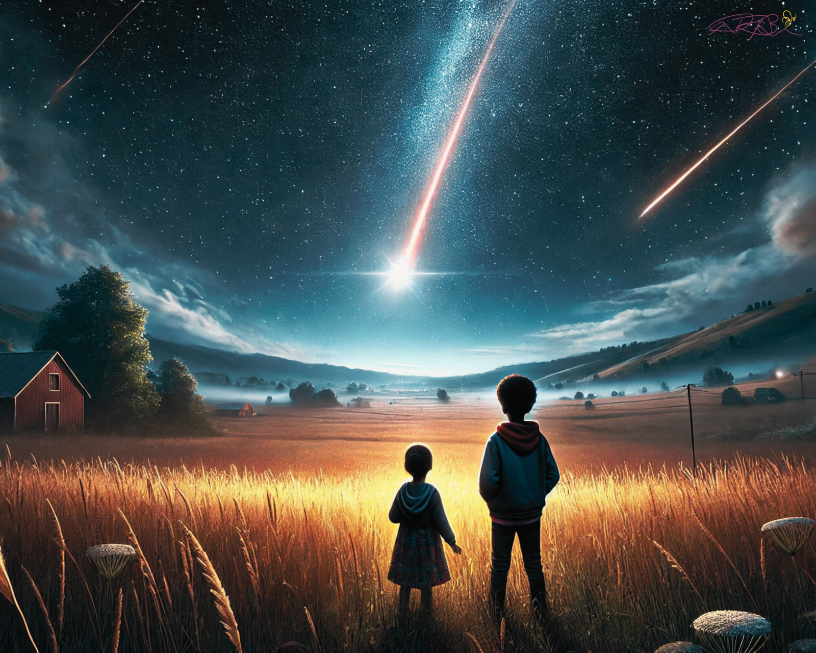 Siblings Under the Stars